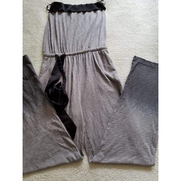 ATM Anthony Thomas Melillo Ombr'e Slub Jersey Jumpsuit Concrete Gunmetal Sz M - Picture 4 of 14